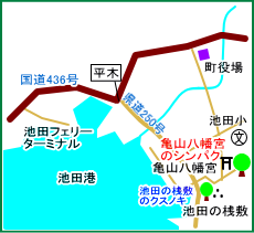 亀山八幡宮マップ