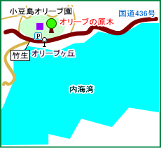 小豆島オリーブ園マップ