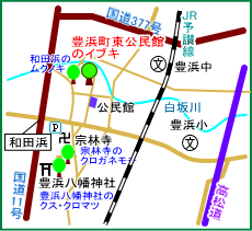豊浜町東公民館のイブキ マップ