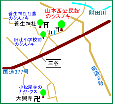 山本西公民館マップ
