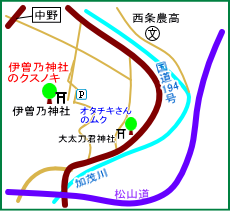 伊曽乃神社マップ