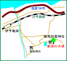 賀茂の大樟マップ