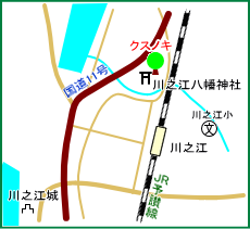 川之江八幡神社マップ