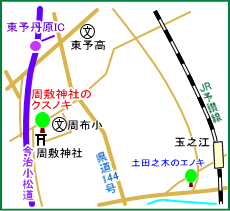 周敷神社マップ