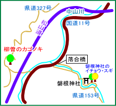 柳曽のカゴノキ マップ