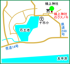 楠上神社マップ