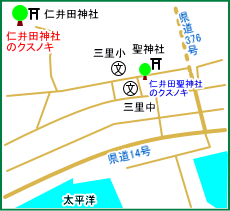 仁井田神社マップ